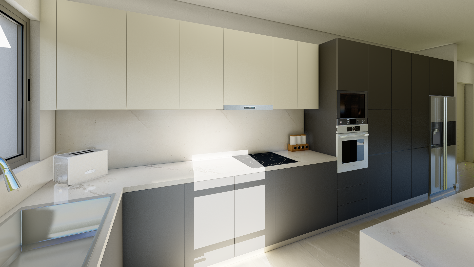 Kitchen 301 - Choice 1 - Interior visualisation